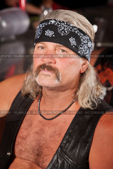Tough Biker Gang Member. Стоковое фото, фотограф Scott Griessel / PantherMedia / Фотобанк Лори