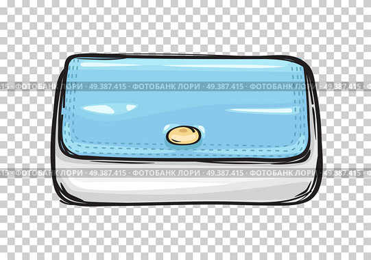 Trendy clutch bag or purse flat theme art style on transparent background. Fashionable hand drawn pattern. Vector illustration of fashion. Modern handbag icon for infographics, websites and app.. Fashion Clutch Bag or Purse Flat Theme Art Style. Стоковая иллюстрация, агентство Ingram Publishing / Фотобанк Лори