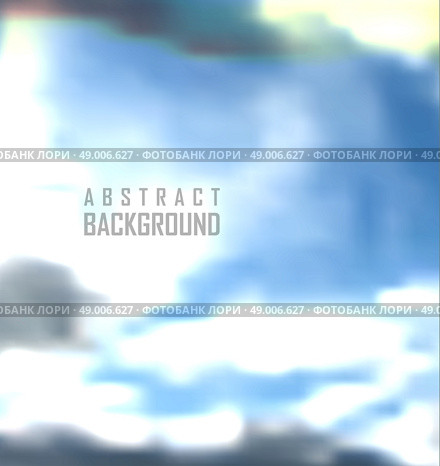 Trendy parallax background. Blur sky, clouds, nature, landscape for Summer Holidays and web design. Стоковая иллюстрация, агентство Ingram Publishing / Фотобанк Лори