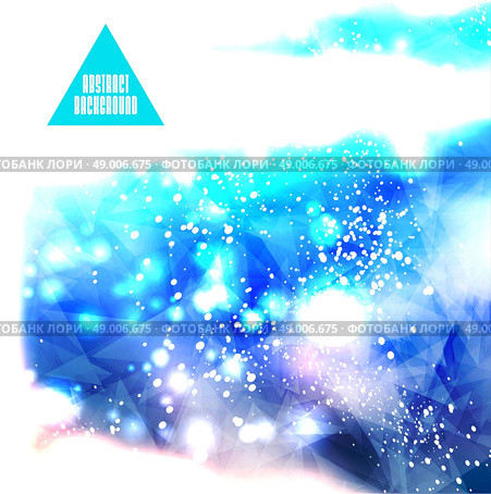 Trendy parallax background. Blur sky, clouds, nature, landscape for Summer Holidays and web design. Стоковая иллюстрация, агентство Ingram Publishing / Фотобанк Лори
