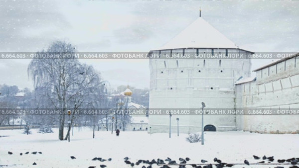 Троице-Сергиева Лавра, Пятницкая башня. 3D анимация. Стоковое видео, видеограф Parmenov Pavel / Фотобанк Лори