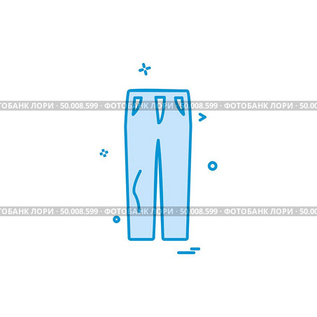 Trouser icon design vector. Стоковая иллюстрация, агентство Ingram Publishing / Фотобанк Лори