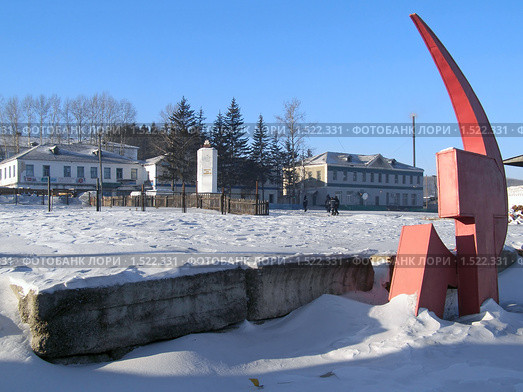 Центр города Соловьёвска Амурской области (2009 год). Редакционное фото, фотограф Михаил Кузнецов / Фотобанк Лори