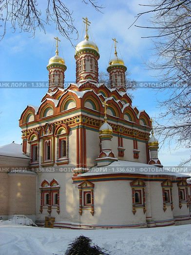 Церковь Николы на Берсеневке. 1657 г. Москва (2010 год). Стоковое фото, фотограф lana1501 / Фотобанк Лори