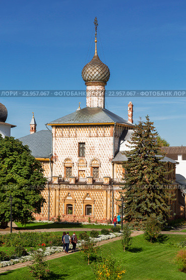 Церковь Одигитрии в Кремле Ростова Великого, Россия (2015 год). Редакционное фото, фотограф Наталья Волкова / Фотобанк Лори
