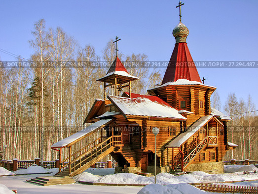 Церковь Серафима Саровского. Новоуральск. Свердловская область (2012 год). Стоковое фото, фотограф Сергей Афанасьев / Фотобанк Лори