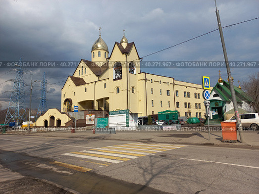 Церковь Сергия Радонежского. Красноярская улица. Район Гольяново. Город Москва (2023 год). Редакционное фото, фотограф lana1501 / Фотобанк Лори