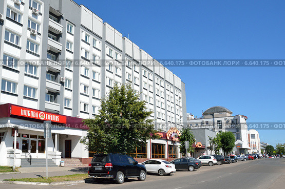Тверь, улица Желябова, гостиница "Волга" (2014 год). Редакционное фото, фотограф Овчинникова Ирина / Фотобанк Лори