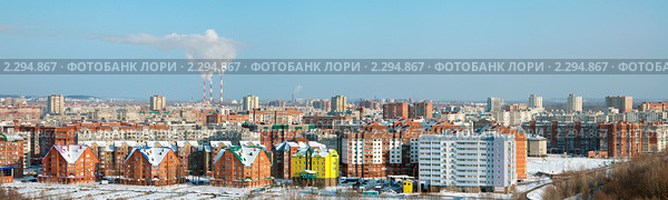 Уфа. Панорама города. (2011 год). Стоковое фото, фотограф Владимир Ковальчук / Фотобанк Лори
