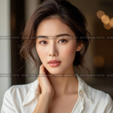 Уход за кожей. Стоковое AI-изображение, AI-художник Ольга Милая / Фотобанк Лори