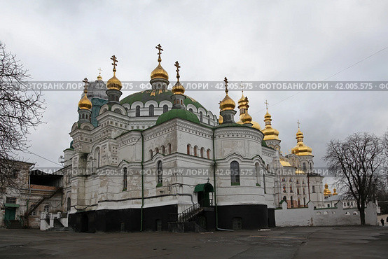 Украина. Киев. Успенский собор. Свято-Успенская Киево-Печерская лавра. Стоковое фото, фотограф Ерохин Дмитрий Викторович / Фотобанк Лори