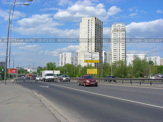 Улица Лобачевского. Район Проспект Вернадского. Город Москва (2015 год). Редакционное фото, фотограф lana1501 / Фотобанк Лори