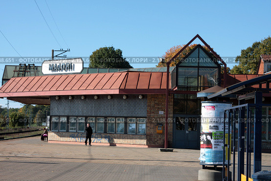 Юрмала. Железнодорожная станция Majori (2010 год). Редакционное фото, фотограф Наталья Белотелова / Фотобанк Лори