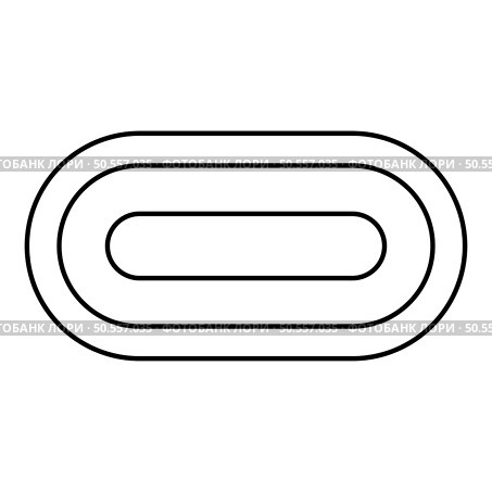 USB type C thunderbolt interface lightning port socket connector contour outline line icon black color vector illustration image thin flat style simple. USB type C thunderbolt interface lightning port socket connector contour outline line icon black color vector illustration image thin flat style. Стоковая иллюстрация, агентство Ingram Publishing / Фотобанк Лори