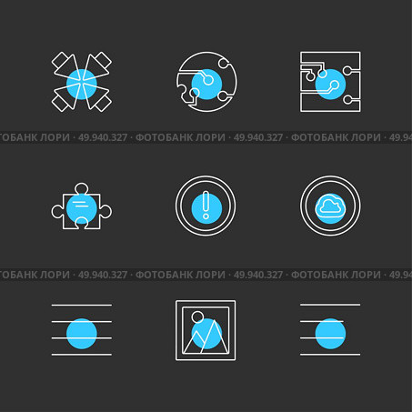 user interface , buttons , application , multimedia , speaker, sound , mute , clock , menu , paper pin , bin  , next , back , icon, vector, design,  flat,  collection, style, creative,  icons. Стоковая иллюстрация, агентство Ingram Publishing / Фотобанк Лори