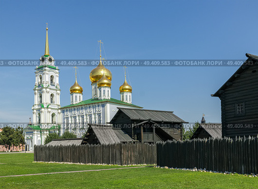 Успенский собор, осадные дворы. Тульский кремль. (2022 год). Редакционное фото, фотограф Василий Мальцев / Фотобанк Лори