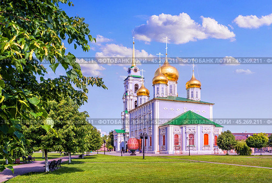 Успенский собор, Тульский Кремль, Тула (2023 год). Стоковое фото, фотограф Baturina Yuliya / Фотобанк Лори