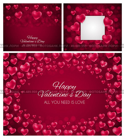 Valentine’s Day Heart  Love and Feelings Background Design Collection Set Cards. Vector illustration EPS10. Valentine’s Day Heart  Love and Feelings Background Design Collection Set Cards. Vector illustration. Стоковая иллюстрация, агентство Ingram Publishing / Фотобанк Лори
