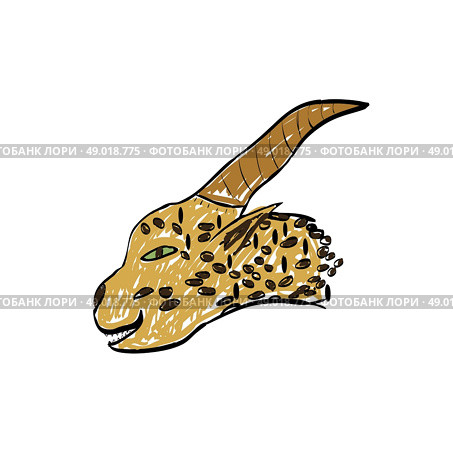 vector bogeyman head. Стоковая иллюстрация, агентство Ingram Publishing / Фотобанк Лори