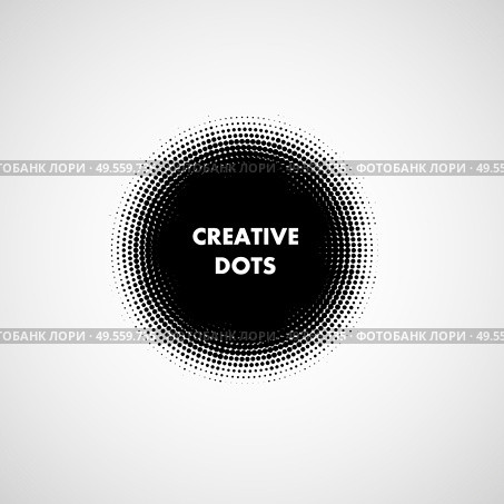 Vector circle halftone dots. Modern creative background.. Vector circle halftone dots. Modern creative background. Стоковая иллюстрация, агентство Ingram Publishing / Фотобанк Лори