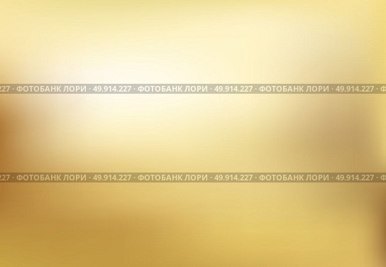 Vector gold blurred gradient style background. Abstract smooth illustration, wallpaper. Стоковая иллюстрация, агентство Ingram Publishing / Фотобанк Лори