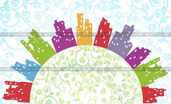Vector illustration of a summer theme. Стоковая иллюстрация, агентство Ingram Publishing / Фотобанк Лори