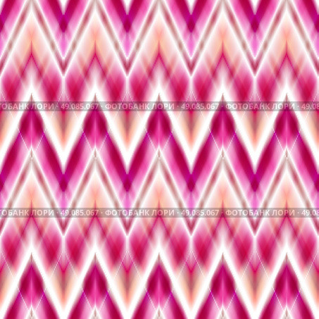 Vector seamless ikat ethnic pattern. Vector seamless ikat ethnic pattern. Boho design. Ethnic Colored seamless zigzag patten. Стоковая иллюстрация, агентство Ingram Publishing / Фотобанк Лори