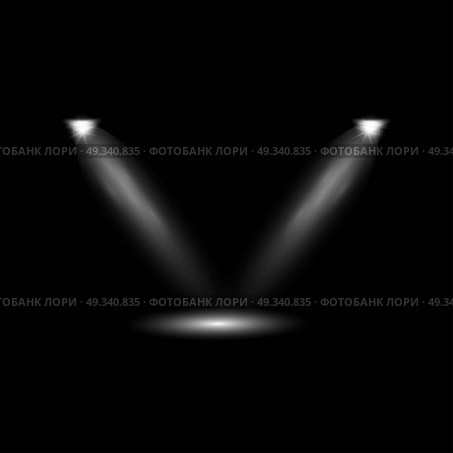 Vector searchlight. Black scene. Стоковая иллюстрация, агентство Ingram Publishing / Фотобанк Лори