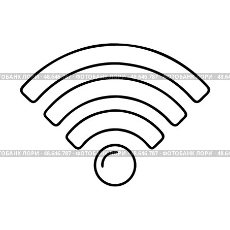 Векторные иконки Wi-Fi на прозрачном фоне для дизайна. Стоковое AI-изображение, AI-художник Ольга Березина / Фотобанк Лори