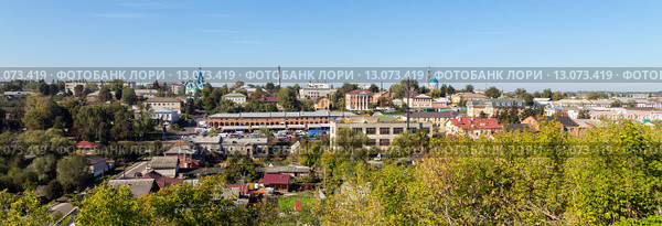 Вид на город Рыльск с горы Ивана Рыльского (2015 год). Стоковое фото, фотограф Сергей Лаврентьев / Фотобанк Лори