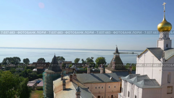 Вид на Ростов Великий (2015 год). Стоковое видео, видеограф Михаил Коханчиков / Фотобанк Лори