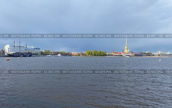Вид на Заячий остров, Санкт-Петербург (2023 год). Стоковое фото, фотограф Мария Кылосова / Фотобанк Лори