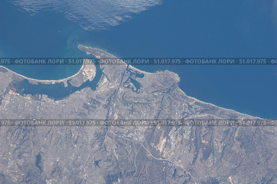 View from space of San Diego, California. Стоковое фото, фотограф Stocktrek Images, Inc. / ТАСС / Фотобанк Лори