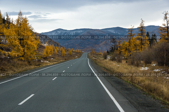 View of Chuysky Trakt in Altay mountains. Стоковое фото, фотограф Юлия Белоусова / Фотобанк Лори