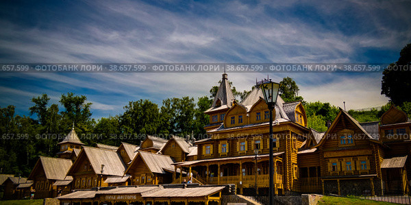 View to Master town in Gorodets town, Russia (2016 год). Стоковое фото, фотограф Сергей Майоров / Фотобанк Лори
