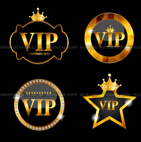 VIP Members Card on Black Background. Vector Illustration EPS10. VIP Members Card Vector Illustration. Стоковая иллюстрация, агентство Ingram Publishing / Фотобанк Лори