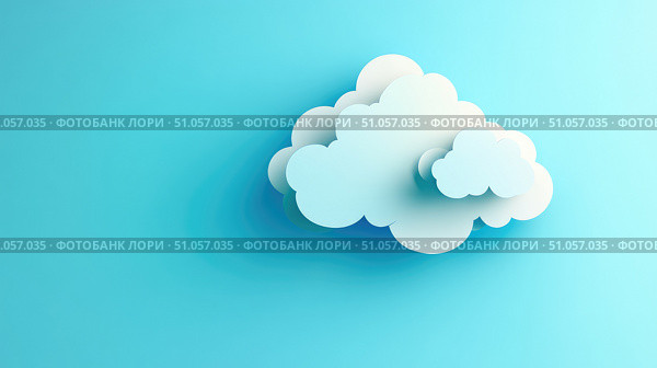 virtualization floating digital cloud ai generated. Стоковое AI-изображение, AI-художник Vectorwin / Фотобанк Лори