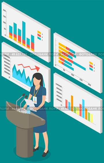 Visualize with business analytics. People work with statistical data analysis, changing indicators. Employees analyze statistical indicators, business data. Characters work with marketing research. Employees analyze statistical indicators, business data. Characters work with marketing research. Стоковая иллюстрация, агентство Ingram Publishing / Фотобанк Лори