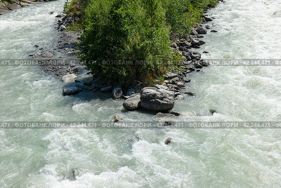 Вода горной реки Ардон, Республика Северная Осетия — Алания. Стоковое фото, фотограф Pukhov K / Фотобанк Лори