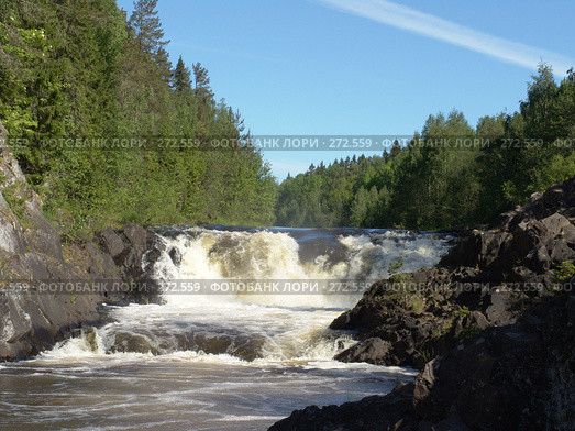 Водопад Кивач (2006 год). Редакционное фото, фотограф Елена Александрова / Фотобанк Лори