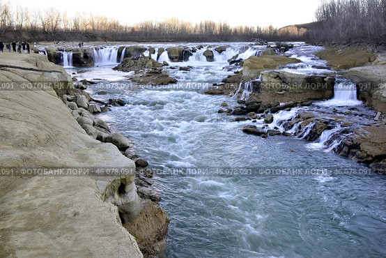 Водопады, белореченский разлом, Краснодарский край. Стоковое фото, фотограф Оглоблин Андрей Николаевич / Фотобанк Лори
