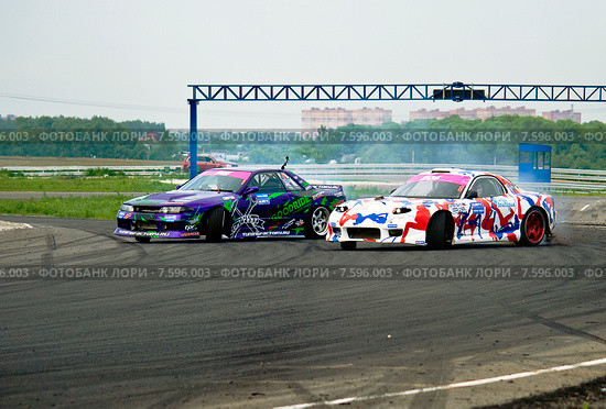 Всероссийские соревнования по дрифтингу Russian drift series, 3 этап, Рязань (2015 год). Редакционное фото, фотограф Инна Грязнова / Фотобанк Лори