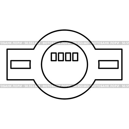 Water meter measuring sanitary equipment contour outline line icon black color vector illustration image thin flat style simple. Water meter measuring sanitary equipment contour outline line icon black color vector illustration image thin flat style. Стоковая иллюстрация, агентство Ingram Publishing / Фотобанк Лори