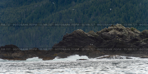 Waves breaking on the coast. Стоковое фото, фотограф Keith Levit / Ingram Publishing / Фотобанк Лори