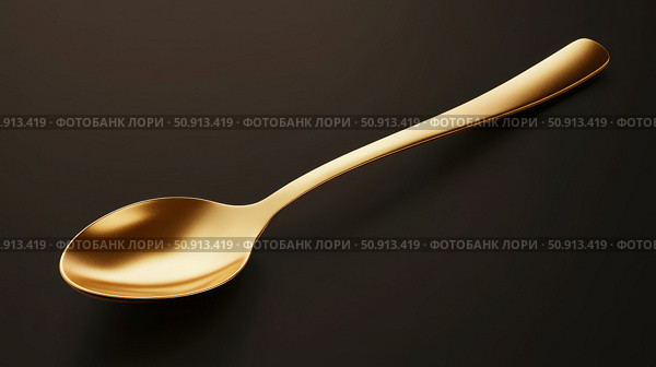 wealth gold spoon ai generated. Стоковое AI-изображение, AI-художник Vectorwin / Фотобанк Лори