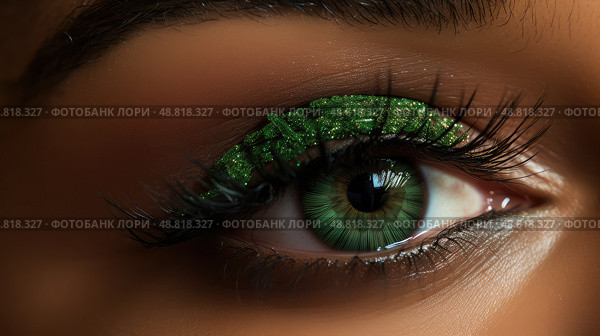 woman dark green texture background ai generated. Стоковое AI-изображение, AI-художник Vectorwin / Фотобанк Лори