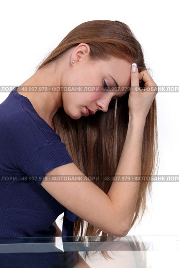 Woman suffering from stress. Стоковое фото, агентство Ingram Publishing / Фотобанк Лори