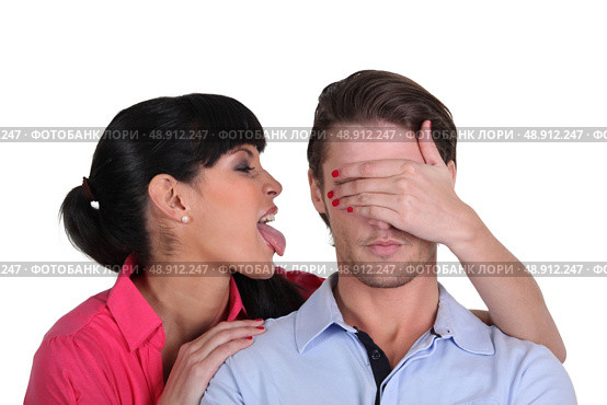 woman teasing her man. Стоковое фото, агентство Ingram Publishing / Фотобанк Лори