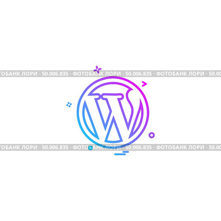 Wordpress icon design vector. Стоковая иллюстрация, агентство Ingram Publishing / Фотобанк Лори