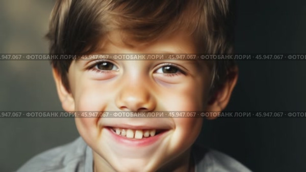 Young boy smiling and posing for portraits. Стоковое видео, видеограф Данил Руденко / Фотобанк Лори